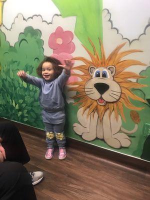 We have so much fun in our custom designed children's patient room.