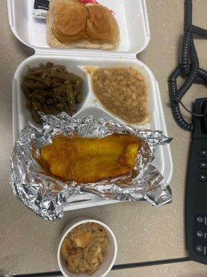 Cajun Catfish (Friday Lunch) and 601. Banana Pudding