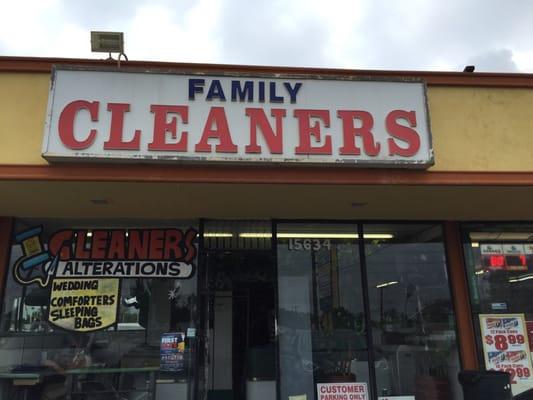 Front of the cleaners