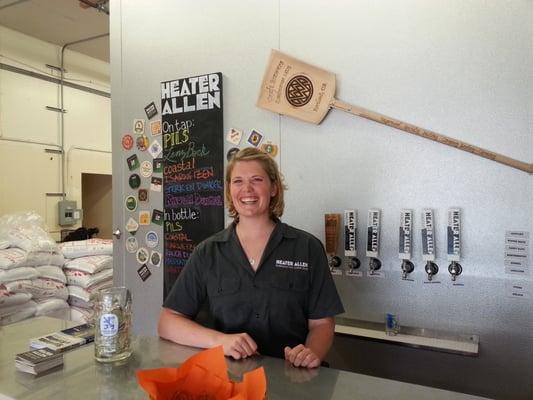 Lisa Allen, assistant Brewmaster!