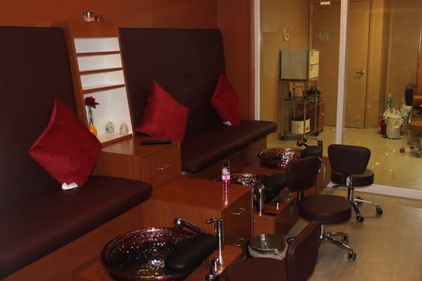 Nail Tech has a private pedicure room that you can rent for events like weddings or birthdays.