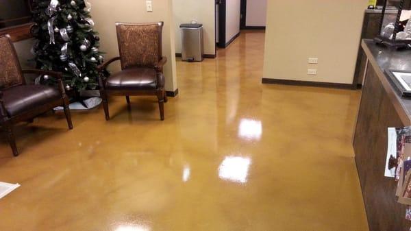 This client's lobby got a much needed flooring update just in time for the holidays. Our client was so happy she put up her C...