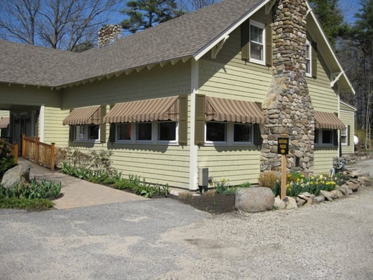 Canvas awning installation