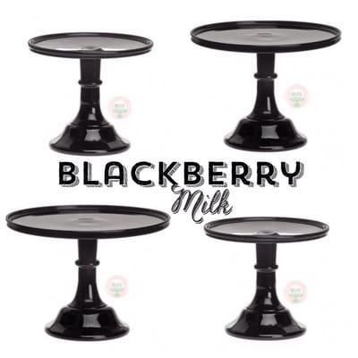 Black cake stands available in 6", 10", & 12" sizes