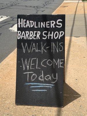 Walk-Ins are welcomed on certain days.