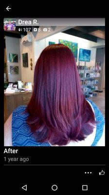 Rich red hair color...the best!