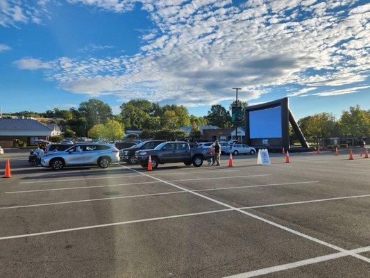 Movies in the parking lot!