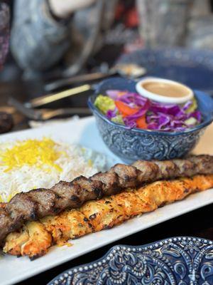 Soltani Boneless Chicken Combo Kabob