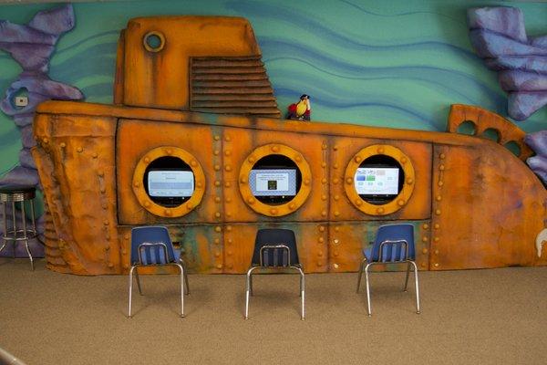 Our Submarine Gaming Center!