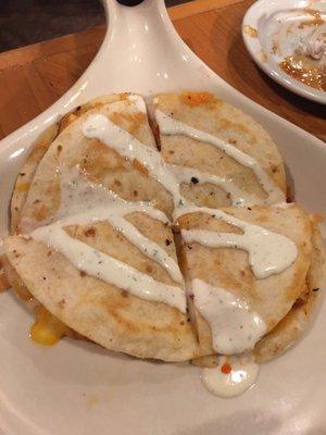 Buffalo Chicken Quesadilla App ($5 on Mondays)