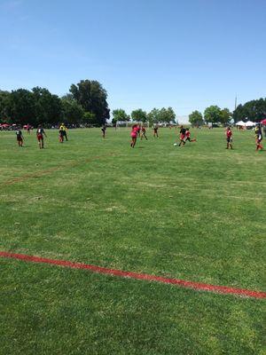 Soccer action at Nugget Field!