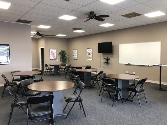 Interior of classroom