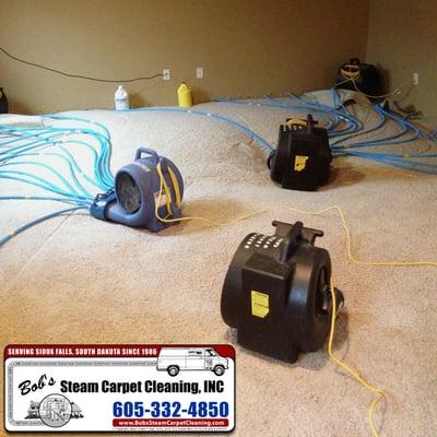 Water Damage restoration in Progress