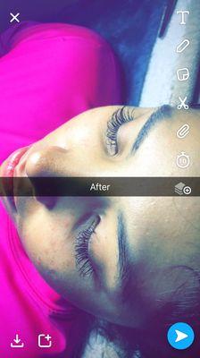 Natural eyelash extensions