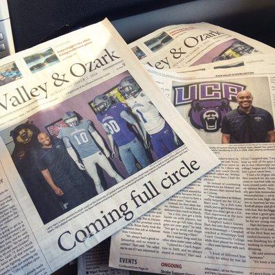 Yay! Hubs was featured today!  http://www.arkansasonline.com/news/2016/oct/02/former-uca-all-american-lands-coaching-job/?f=rivervalley