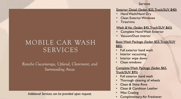 Splash Pro Mobile Car Wash