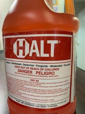 Battling COVID-19 with HALT Disinfectant