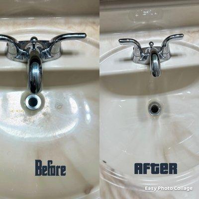 Do you have sinks in your home that are super hard to clean? Miracle Hands Clean has the solution to your pain! All natural products!