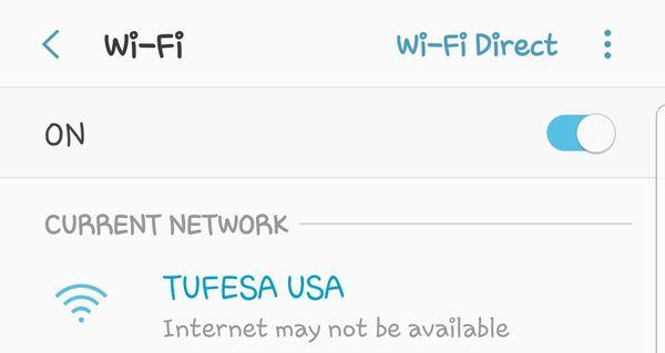 Devices pick up wi-fi signal.  But there is No wifi available so don't ask the driver!