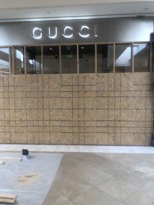 Board up for Gucci