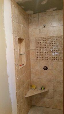 Shower stall job