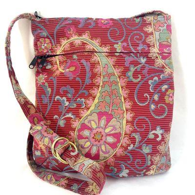 Urban Portfolio in Pink Paisley jacquard