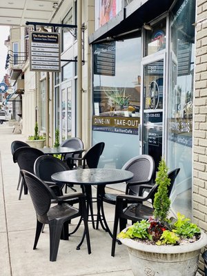 Outside dining