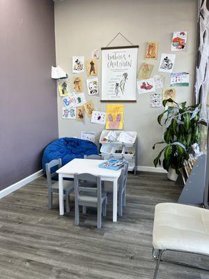 Children's area in waiting room