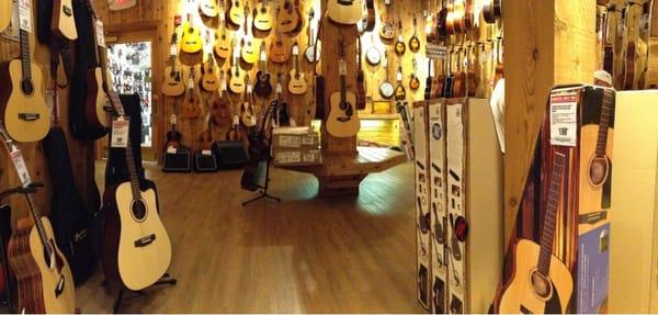 The acoustic guitar room