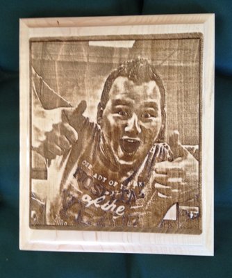 Another very special photograph carved in solid maple !!