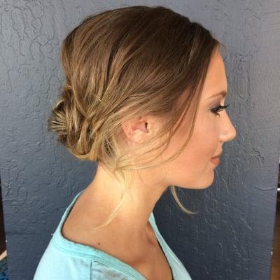 textured updo