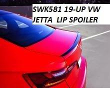 SWK581 2019-up Volkswagen Jetta lip spoiler painted in your factory paint code. (shown in black)