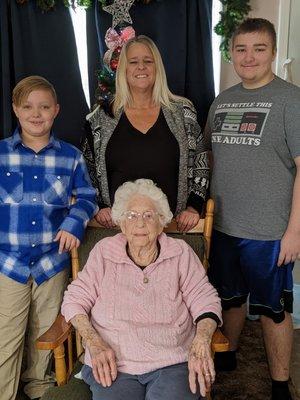 Gma Evelyn's ( 101 years old ) Ethan and Jase James 2023