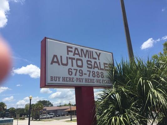 Family Auto Sales located at 101 west central avenue lake wales florida 33853 . Office phone # 863- 679- 7888.