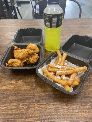 5 Lemon Pepper Sauce Powerade Lemon Lime Sticky Funnel Fries