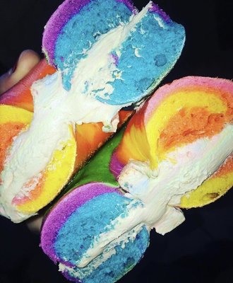 Rainbow Bagel!!