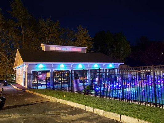 New bumper car arena at Jay gees icecream and fun park,  methuen ,mass