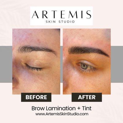 Brow Lamination + Tint Service