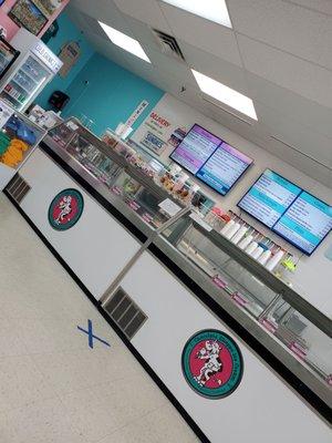 Ice cream counter