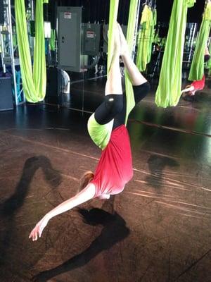 Anti-Gravity Yoga is my favorite fitness trend!