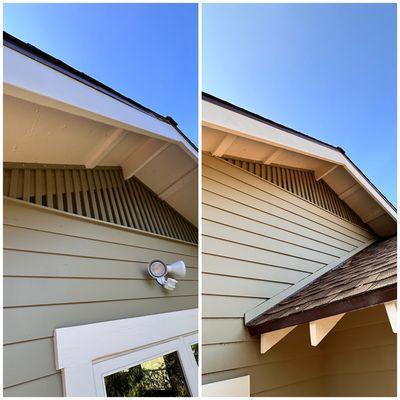 Sometimes gable vents must be screened from exterior. Can you tell that these are screened? They are!