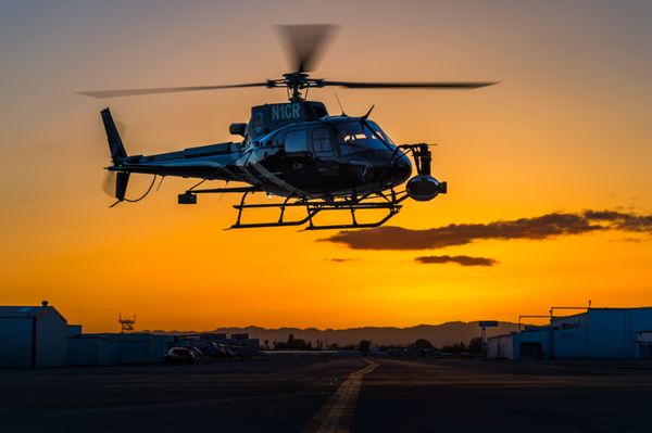 Flying at sunset makes for some incredible lighting.