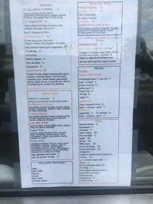 Tex Mex Summer Menu