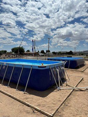 we have above ground pools!