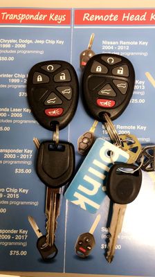 GM keys and remotes