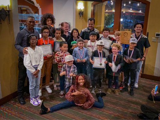 Award ceremony and banquet for American Kenpo Karate Students.