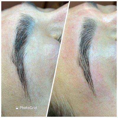 Before & After Brow Wax