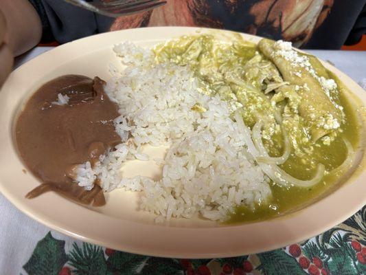 Enchiladas verdes 10/10