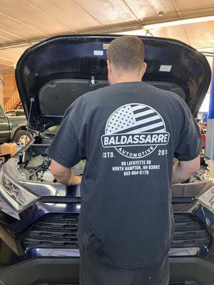 ASE Certified Technicians at Baldassarre Automotive providing top-notch service.