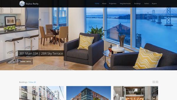 Real Estate Website Design and Optimization for Sky Box Realty